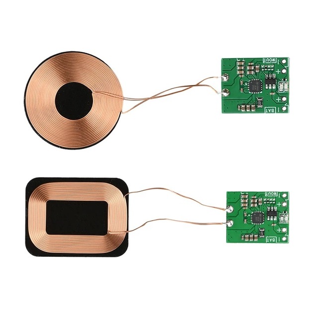 5W Wireless Charging Receiver Module Lithium Battery Wireless Charging Built in 3.7V Modification Solution PCBA Module