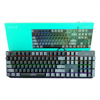 Clavier mécanique filaire avec axe vert USB pour ordinateurs de bureau Notebooks E-Sports Gaming Keyboard