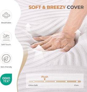 8-10 inch trà xanh Bộ nhớ bọt Nệm túi mùa xuân mồ hôi phát hành hấp thụ độ ẩm cho khách sạn 5 sao kích thước đầy đủ thấp moq - Product Image 4