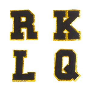 Personalized Letter Chenille Embroidered Iron On Patch Embroidery Patches Custom For Clothing Embroidery Patches