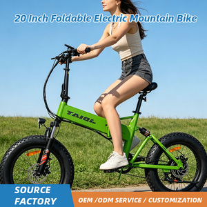 Vélo de montagne électrique pliable AFTFA 20 pouces avec moteur sans balais, batterie au lithium, 7 vitesses, fournisseur d'usine - Product Image 1