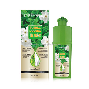DYE EMPEROR Nouvelle marque privée, teinture pour cheveux à bulles à base de plantes la plus vendue, fabriquée à partir d'ingrédients naturels à base de plantes dans une pâte verte - Product Image 1