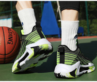 Chaussures de course et de basketball multi-usages pour hommes, respirantes, en maille Fly Knit, avec amorti, semelle extérieure en caoutchouc antidérapante et résistante à l'usure