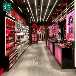 Luxury Showcases To Display Cosmetics Perfume Store Display Wig Shelf Rack Beauty Cosmetics Shop Fitting