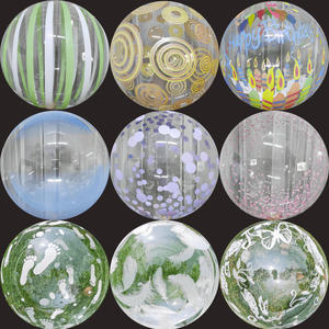 Ballon Bobo à hélium imprimé de 20 pouces, Transparent et rond pour décorations de fête d'anniversaire, tendance <span class=keywords><strong>2023</strong></span> - Product Image 5