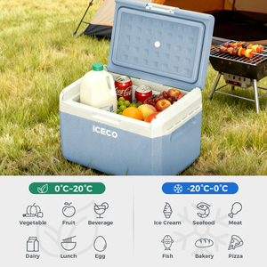 <span class=keywords><strong>Frigorifero</strong></span> per Auto da 60L Elettrico/a Batteria/a Gas - Controllo Temperatura -20~20°C, Ruote Silenziose e Maniglia per Campeggio e Camper - Product Image 4