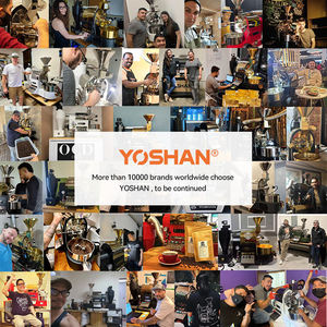 Yoshan Home Coffee Roasting Machines Gas Electrical Hot Air 2kg 1kg 500gr Fresh Coffee Drum Coffee Roaster for Commercial Use - Product Image 3