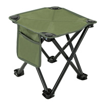 Chaise de jardin pliable et rétractable portable personnalisée de 13,5 pouces pour le jardinage en plein air, la plage, la randonnée, la pêche, les repas, la cuisine et l'extérieur