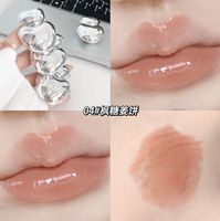 INS Gloss à lèvres populaire, marque privée, gelée, mignon, 6 couleurs, brillant à lèvres liquide longue tenue