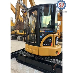 Mini-excavatrice sur chenilles d'occasion Cat 303CR de 3 tonnes, très demandée, pour la construction résidentielle, avec moteur d'origine - Bon état, en promotion - Product Image 3