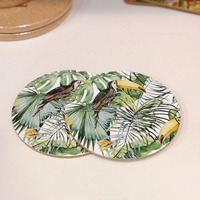 Sous-verres personnalisés en MDF pas chers, ensemble de sous-verres carrés en bois dur avec support en liège, tapis et dessous de verre imperméables