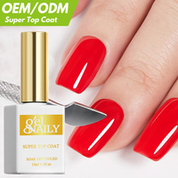 Vernis à ongles en gel UV professionnel OEM/ODM, couche de base et de finition, personnalisable, sans essuyage, finition super cristalline, vente en gros, mat, non toxique, écologique