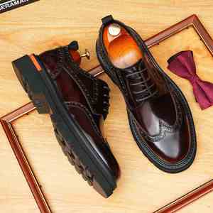 Nouvelles Chaussures Habillées pour Hommes en Cuir Véritable Italien, Style Oxford, à Boucle, Tendance et Personnalisables - Product Image 2