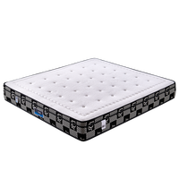 Matelas à ressorts indépendants de qualité hôtelière de luxe avec surmatelas en mousse à mémoire de forme, compressé et enroulable