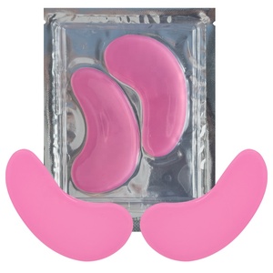 Patchs Hydrogel pour les Yeux à la Rose Marque Blanche Masque Contour des Yeux Cernes Poches Collagène Acide Hyaluronique Glycérine Vitamine C Végétalien OEM - Product Image 1