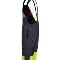 Pantalon à bavette cargo multi-poches haute visibilité pour hommes personnalisé Pantalon à bavette uniforme de travail avec bande réfléchissante