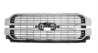 Auto Parts Car Body Parts Front Grille Compatible With 2024 2025 Ford F150 F-150 Grille Chrome Front Bumper Cover Upper Platinum