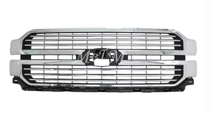Piezas de Repuesto para Automóviles, Piezas de Carrocería, Rejilla Delantera Compatible con Ford F150 F-150 2024 2025, Rejilla Cromada, Cubierta Superior del Parachoques Delantero, Platino - Product Image 2