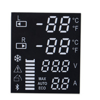 Pantalla LED Táctil Capacitiva de 7 Segmentos, Blanco Difuso, 350cd, Alto Brillo, Resolución Personalizable, SDK, Gráficos para Elevadores