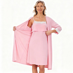 Abbigliamento da Notte Post-Parto <span class=keywords><strong>per</strong></span> Donne, Vestito <span class=keywords><strong>per</strong></span> Allattamento e Gravidanza, Camicia da Notte - Product Image 3