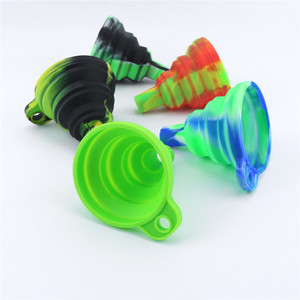 กรวยซิลิโคนพับได้สำหรับการถ่ายเทของเหลวอุปกรณ์เสริมสำหรับการทำอาหารในห้องครัว - Product Image 6