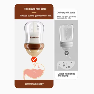 Set di Biberon in Vetro Senza BPA <span class=keywords><strong>per</strong></span> <span class=keywords><strong>Neonati</strong></span>, con Tettarella in Silicone Organico Anti-Colica, <span class=keywords><strong>per</strong></span> l'Allattamento dei Bambini - Product Image 5