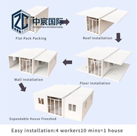 Maison préfabriquée en conteneur ZhongChen, mini-maison modulaire, structure en acier, bureau portable en conteneur pour la construction résidentielle