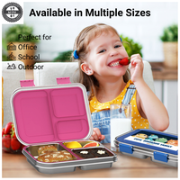 304 Lunchbox aus Edelstahl in Lebensmittel qualität Snap-Lock-versiegelte Bento-Box Anpassbarer Logo-Druck verfügbar