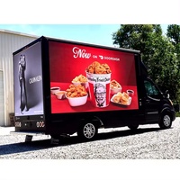 Écran LED couleur sans cadre pour publicité sur camion diesel, affichage vidéo fluide, panneau d'affichage mobile pour promotion