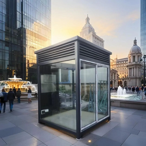 2025 Kiosque Durable Cabine De Sécurité Portable En Acier Inoxydable <span class=keywords><strong>Maison</strong></span> pour En Plein Air Concert Garde <span class=keywords><strong>Maison</strong></span> Sécurité Bureau Ventes Café - Product Image 3