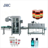 Machine d'étiquetage automatique électrique à manchon rétractable pour bouteilles/bocaux/métal/verre/bois avec écran tactile et moteur PLC de haute performance