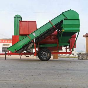 बड़े पैमाने पर स्वचालित बैगिंग मूंगफली फल चुनने की मशीन, नई 8000 प्रकार की मूंगफली थ्रेशर, ट्रैक्शन प्रकार सूखी - Product Image 1