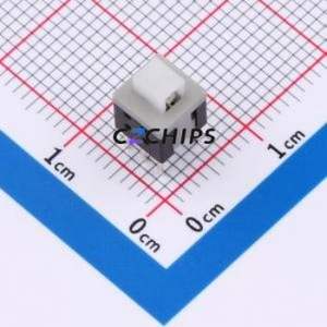 KFC585875-Z Push Button Switch DIP-6P,5.8x5.8mm Switch Double Pole Double Throw Self-Locking Square Button Through Hole - Product Image 1