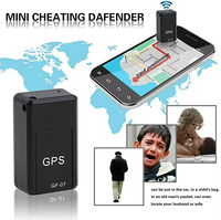 Pelacak LBS GSM, alat pelacak GPS LocatorHot mobil Mini GF07 GSM/GPRS/GPS