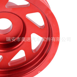 Polea Tensora Auso-Racing BPU001 de Aleación de Aluminio Roja para Subaru WRX STI Legacy Forester - Product Image 3