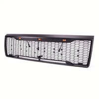 Pare-chocs avant tout-terrain robuste avec protection de châssis et calandre en maille LED pour Ford F-150 OBS 1992-1996 – Calandre avant pour F150
