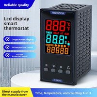 Contrôleur de température intelligent à affichage LCD numérique TUOBANG TS400 OEM/ODM en matériau ABS 48*96 Thermostat intégré