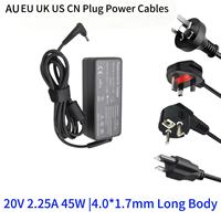 Adaptateur d'alimentation écologique 45W 65W pour ordinateurs portables, ports 20V DC et Type-C, câble long de 1,2/1,5 m, conception ignifuge, TOUTES MARQUES