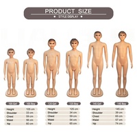Mannequins en plastique pas chers pour enfants, modèles garçon et fille pour présentation de vêtements pour bébés et enfants