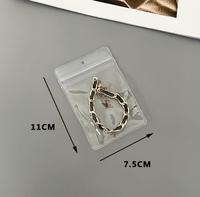 Chine fournisseur direct d'usine accessoires de téléphone trou de suspension pvc fermeture éclair emballage fermeture éclair emballage ziplock en plastique mini pvc sac