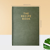 Hardcover-Rezeptbuch Grenzüberschreitendes A5-Notizbuch Rezept Anpassbares Küchen-Kochprotokoll Notizbuch