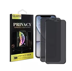 Multi-angle voyeurism prevention tempered glass 4 way privacy screen protector iphone 12 13 14 15 pro max