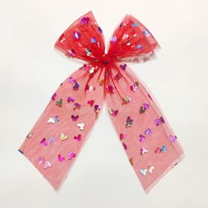 Весенний хит продаж, сетчатый бант для волос для девочек, аксессуар для волос с резными краев, бант - Product Image 6