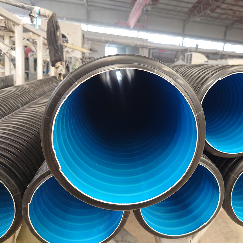 Оптовая цена 200-1200 мм HDPE двойные стенки гофрированные трубы пластиковые трубы для дренажа