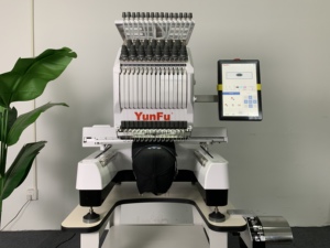 Máquina de bordado plana industrial de alta velocidad de 1200rpm, 15 agujas, diseño Digital automático, operación computarizada - Product Image 2