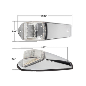LED kubbe ışıkları kamyon römork kamyon Cab çatı işaretleyici ışık otobüs araba 12V 24V üst sis lambaları beyaz Amber - Product Image 6