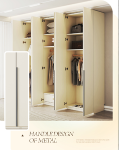 Armoire ultra haute du sol au plafond en panneaux <span class=keywords><strong>OSB</strong></span> 30 28 27 26 25m, chambre à coucher de luxe légère, ensemble de rangement de grande capacité - Product Image 4