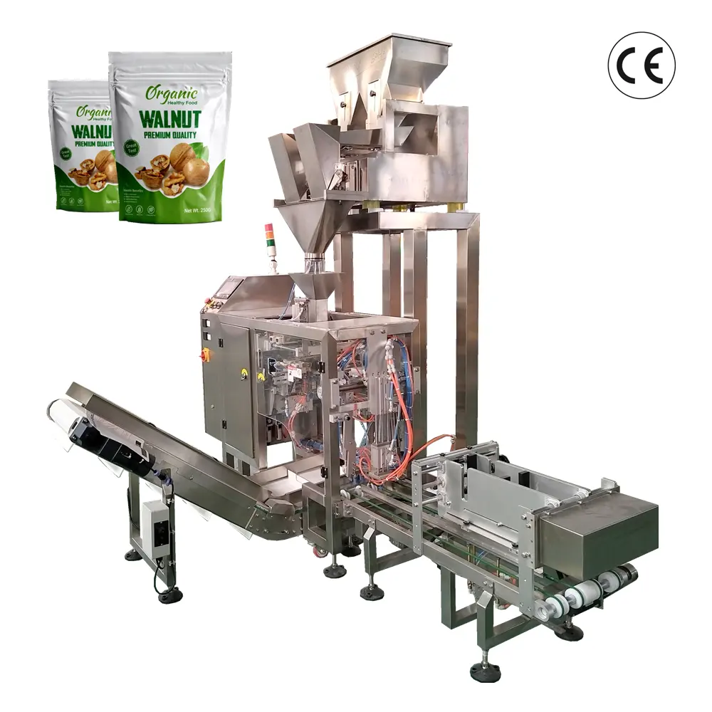 Sacola pré-fabricada automática para vários alimentos, máquina de embalagem de almôndegas, alho, alho, cereal, aveia, safrão, safran, venda quente em 2024.