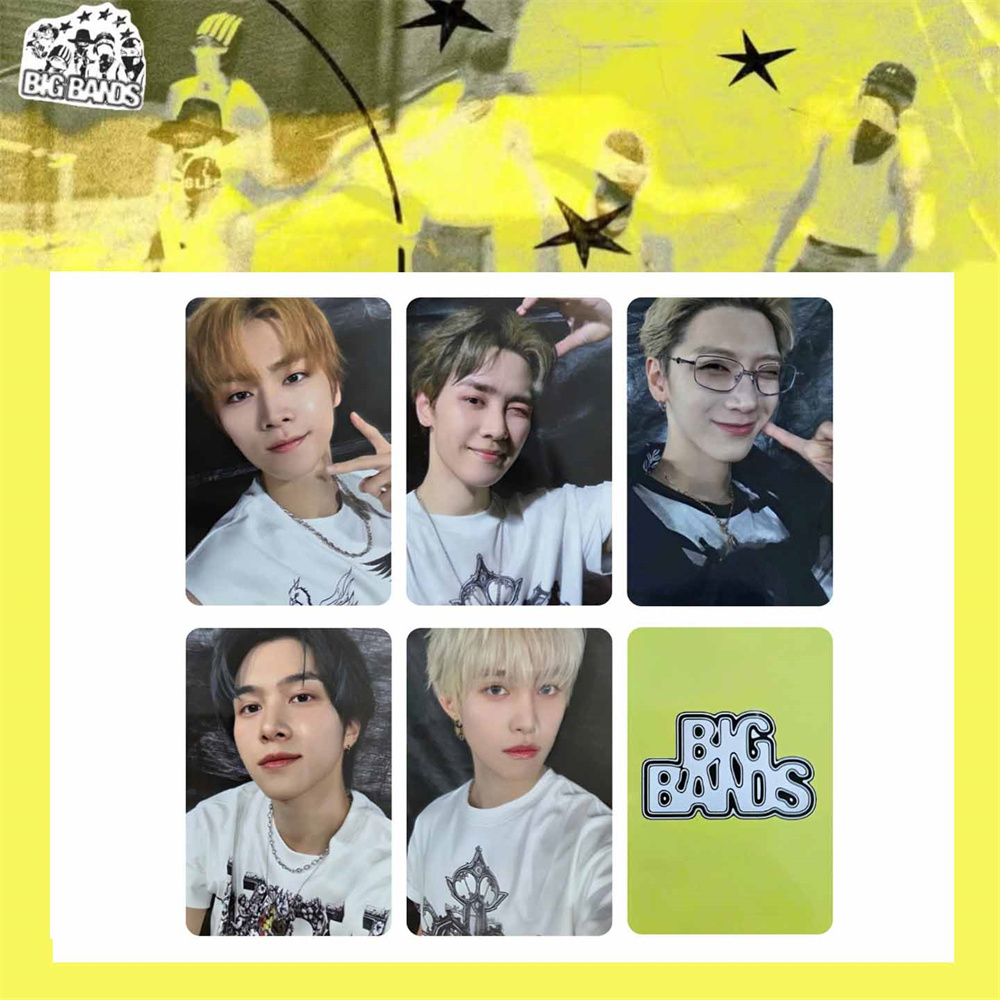 5Pcs/Set KPOP WayV BIG BANDS Album EL WM MS Ver Selfie Cards