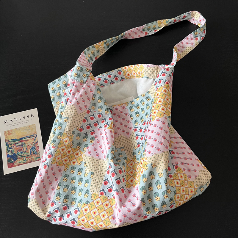 Patchwork de estilo francés floral-Correa individual de doble capa